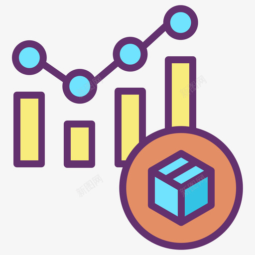 物流物流配送13线性彩色图标svg_新图网 https://ixintu.com 物流 物流配送13 线性彩色
