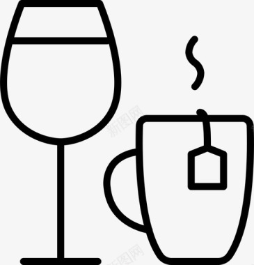 饮料冰茶葡萄酒图标图标