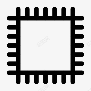 cpu地毯芯片图标图标