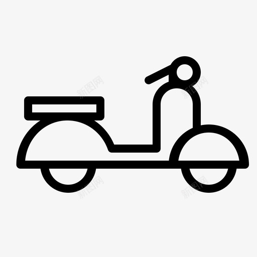 滑板车自行车骑行图标svg_新图网 https://ixintu.com vespa 交通工具 市区 滑板车 自行车 骑行
