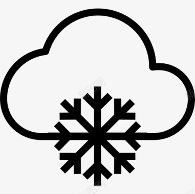 降雪天气188线性图标图标