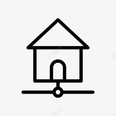 家庭共享连接房屋图标图标