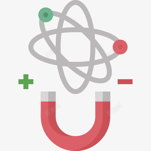 磁铁教育171扁平图标svg_新图网 https://ixintu.com 扁平 教育 磁铁