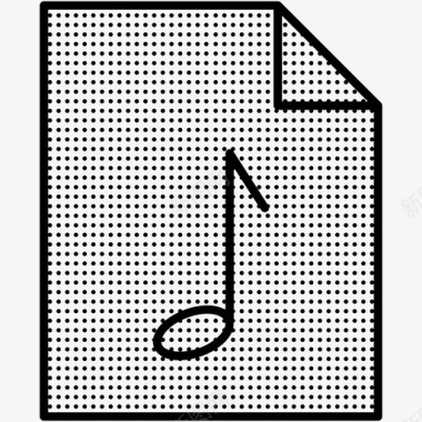 音乐文件文件类型点图标图标