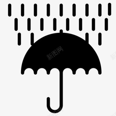 伞雨季节图标图标