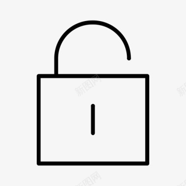 解锁挂锁用户界面图标图标