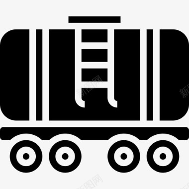 加油车铁路16字形图标图标