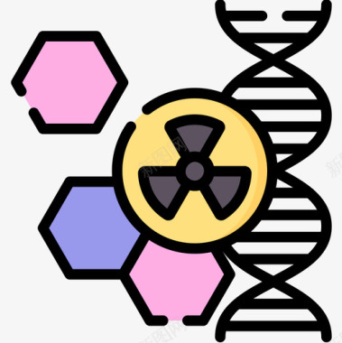 Dna核7线状颜色图标图标