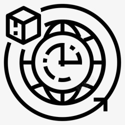 二十四小时图标二十四小时时钟服务图标高清图片