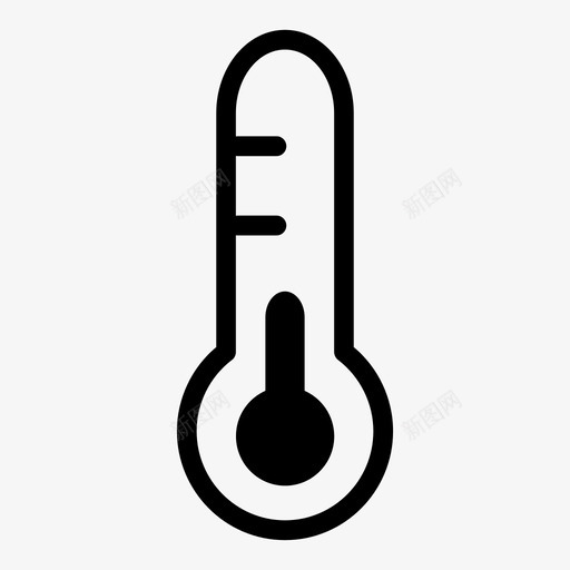 温度冷热图标svg_新图网 https://ixintu.com 冷 温度 温度计 热