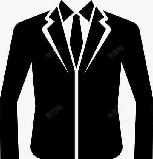 西装衣服正式的图标svg_新图网 https://ixintu.com 正式 男士 衣服 西装