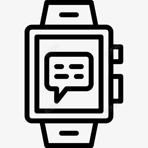 智能手表用户界面智能手表线性图标svg_新图网 https://ixintu.com 智能手表 用户界面智能手表 线性