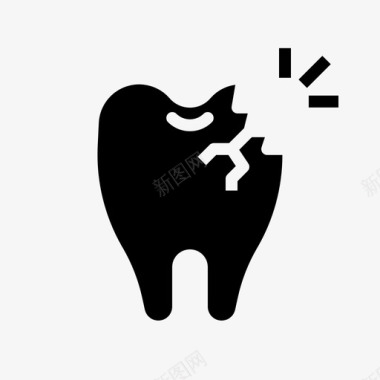 龋齿坏牙牙医图标图标