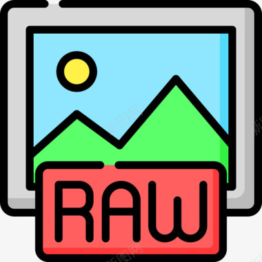 Raw摄像头接口26线性颜色图标图标
