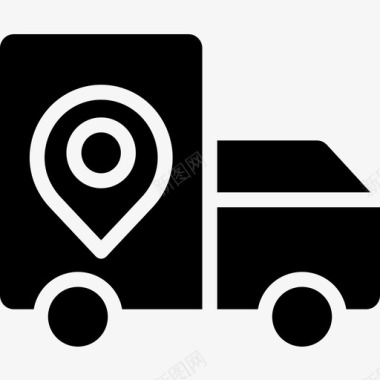 送货车电子商务119字形图标图标