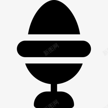 鸡蛋复活节2填充图标图标