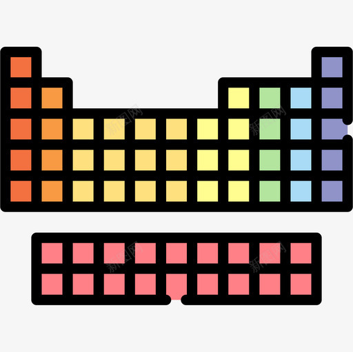 周期表核7线性颜色图标svg_新图网 https://ixintu.com 周期 线性 颜色