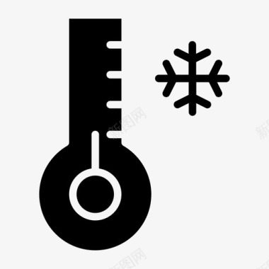 冷温度计冷温度图标图标