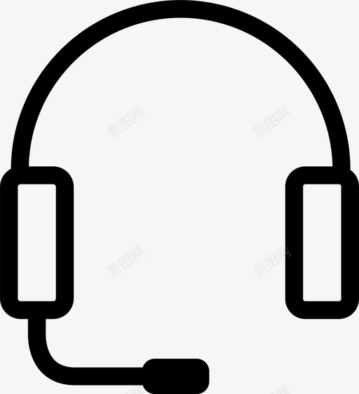 耳机音频游戏图标svg_新图网 https://ixintu.com 声音 支持 游戏 耳机 音乐 音频
