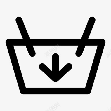 购物篮网上购物商店图标图标