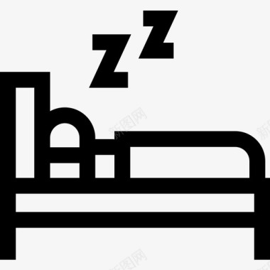 睡眠治疗7线性图标图标