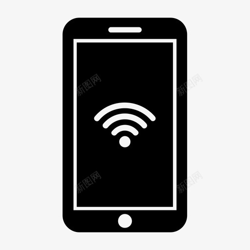 智能手机屏幕信号图标svg_新图网 https://ixintu.com 信号 屏幕 手机 技术 智能