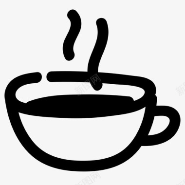 热咖啡咖啡咖啡休息图标图标