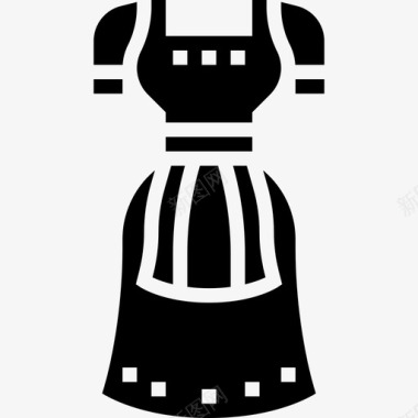 连衣裙墨西哥12字形图标图标