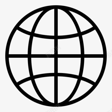 全球发展互联网图标图标