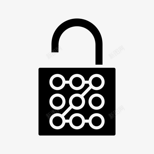解锁模式锁屏挂锁图标svg_新图网 https://ixintu.com 保护 安全 挂锁 模式 解锁 锁屏