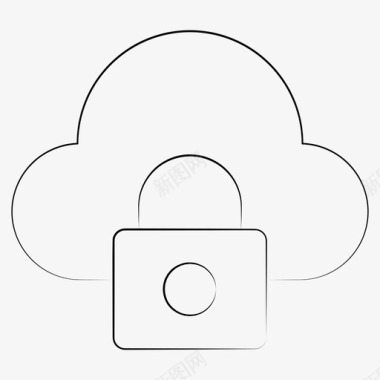 云安全数据安全保护图标图标