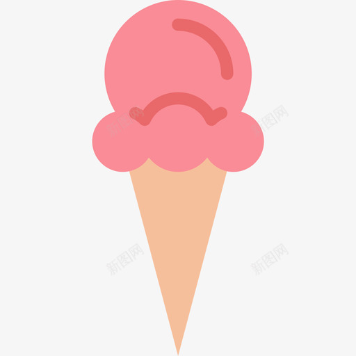 冰淇淋冰淇淋21平淡图标svg_新图网 https://ixintu.com 冰淇淋 冰淇淋21 平淡