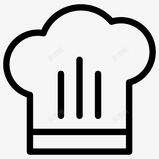 厨师帽食物蔬菜图标svg_新图网 https://ixintu.com 厨师 图标 快餐 水果 系列 蔬菜 食物