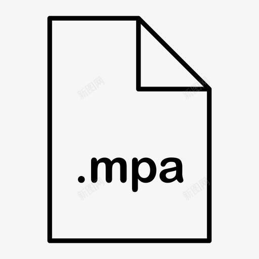 mpa文件格式图标svg_新图网 https://ixintu.com mpa 文件 格式 类型