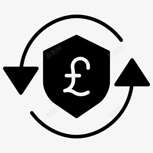 保护货币9字形图标svg_新图网 https://ixintu.com 保护 字形 货币