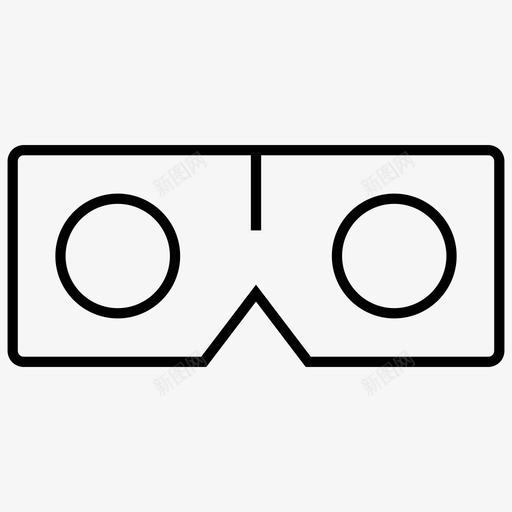 vr耳机纸板虚拟现实图标svg_新图网 https://ixintu.com vr耳机 纸板 虚拟现实 虚拟现实夏普