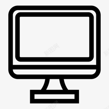 电脑电脑显示器液晶显示器图标图标