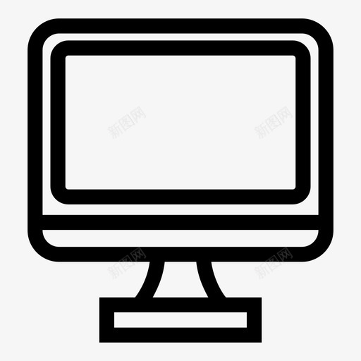 电脑电脑显示器液晶显示器图标svg_新图网 https://ixintu.com 屏幕 显示器 液晶 液晶显示 电脑