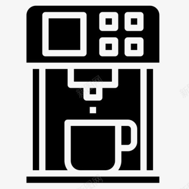 咖啡机咖啡店72灌装图标图标