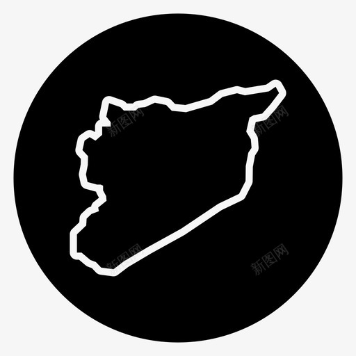 叙利亚地图阿拉伯大马士革图标svg_新图网 https://ixintu.com 中东 叙利亚地图 大马士革 阿拉伯