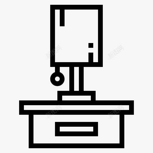 桌子家具111直线型图标svg_新图网 https://ixintu.com 家具 桌子 直线 线型