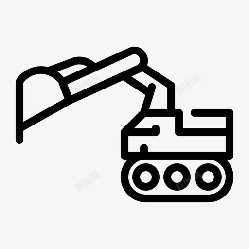 挖掘机汽车挖泥船图标svg_新图网 https://ixintu.com 挖掘机 挖泥船 汽车 车辆 车辆和运输概述 运输 重型
