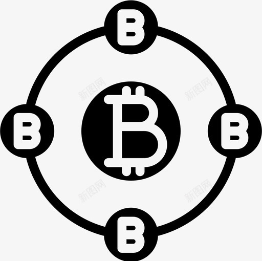 比特币比特币67填充图标svg_新图网 https://ixintu.com 填充 比特