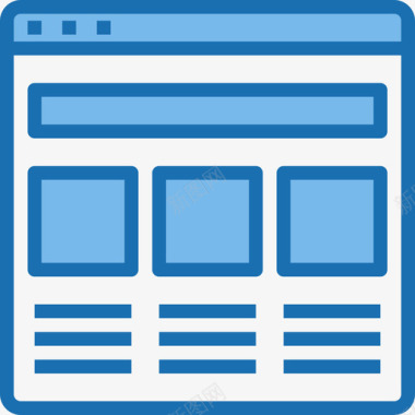 网站网站用户界面2蓝色图标图标