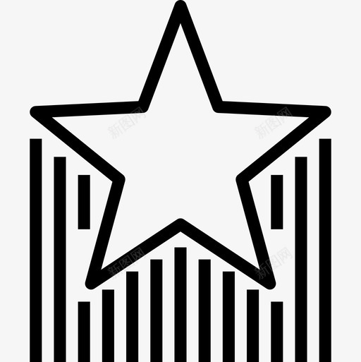 星星庆典12直线图标svg_新图网 https://ixintu.com 庆典12 星星 直线