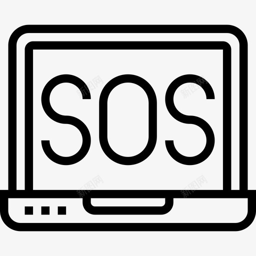 Sos帮助和支持18线性图标svg_新图网 https://ixintu.com Sos 帮助 支持 线性