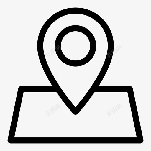 地图标识地址地标svg_新图网 https://ixintu.com 位置 地图 地址 地标 地点 娱乐 旅游 标记 标识