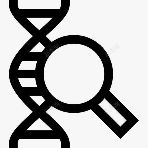 Dna生物工程3线性图标svg_新图网 https://ixintu.com Dna 生物工程 线性