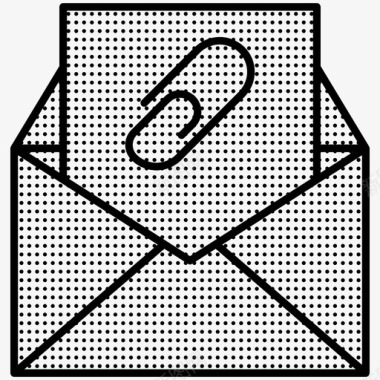 附件电子邮件收件箱图标图标