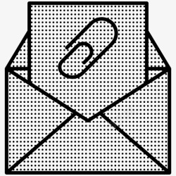 电子邮件收件箱附件电子邮件收件箱图标高清图片